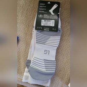 Adidas Men's Athletic Socks in Gray and White Sz LG